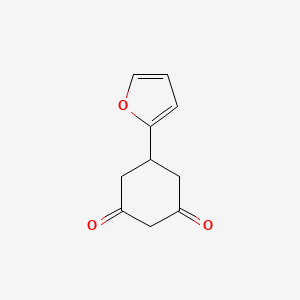 5-(Furan-2-yl)cyclohexane-1,3-dione chemical structure (CAS 1774-11-4)