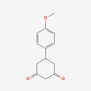 5-(4-Methoxyphenyl)cyclohexane-1,3-dione chemical structure (CAS 1774-12-5)
