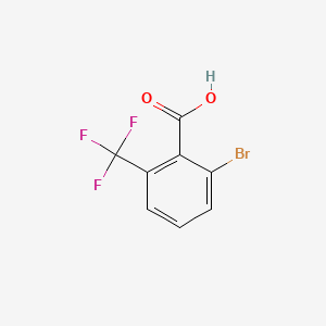2-Bromo-6-(trifluoromethyl)benzoic acid chemical structure (CAS 177420-64-3)