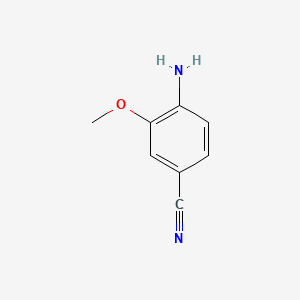 4-Amino-3-methoxybenzonitrile chemical structure (CAS 177476-76-5)