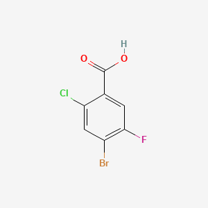 4-Bromo-2-chloro-5-fluorobenzoic acid chemical structure (CAS 177480-81-8)