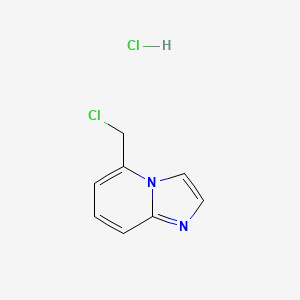 5-(Chloromethyl)imidazo[1,2-a]pyridine hydrochloride chemical structure (CAS 177485-72-2)