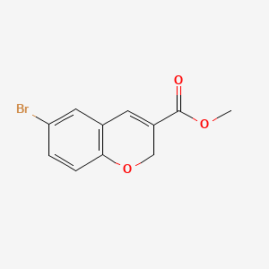 Methyl 6-bromo-2H-chromene-3-carboxylate chemical structure (CAS 177496-79-6)
