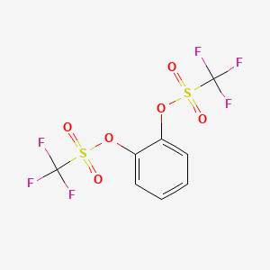 Catechol Bis(trifluoromethanesulfonate) chemical structure (CAS 17763-91-6)