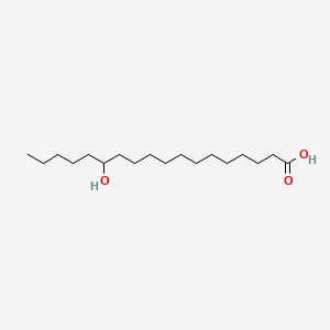 13-Hydroxyoctadecanoic acid chemical structure (CAS 17773-34-1)