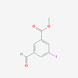 Methyl 3-formyl-5-iodobenzoate chemical structure (CAS 177735-27-2)