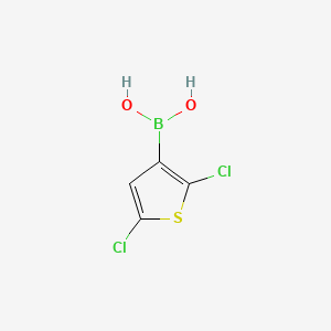 (2,5-Dichlorothiophen-3-yl)boronic acid chemical structure (CAS 177735-28-3)