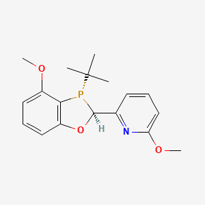 2-((2S,3S)-3-(tert-Butyl)-4-methoxy-2,3-dihydrobenzo[d][1,3]oxaphosphol-2-yl)-6-methoxypyridine chemical structure (CAS 1777796-37-8)