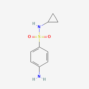 N-Cyclopropyl 4-Aminophenylsulfonamide chemical structure (CAS 177785-41-0)