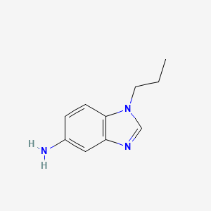 1-Propyl-1H-benzo[d]imidazol-5-amine chemical structure (CAS 177843-27-5)