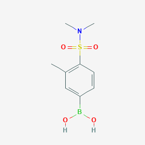 (4-(N,N-Dimethylsulfamoyl)-3-methylphenyl)boronic acid chemical structure (CAS 1778667-15-4)