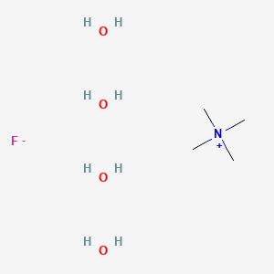Tetramethylammonium fluoride tetrahydrate chemical structure (CAS 17787-40-5)
