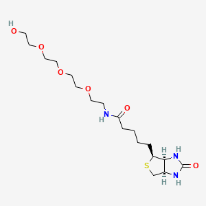 N-(2-(2-(2-(2-Hydroxyethoxy)ethoxy)ethoxy)ethyl)-5-((3aS,4S,6aR)-2-oxohexahydro-1H-thieno[3,4-d]imidazol-4-yl)pentanamide chemical structure (CAS 1778736-18-7)