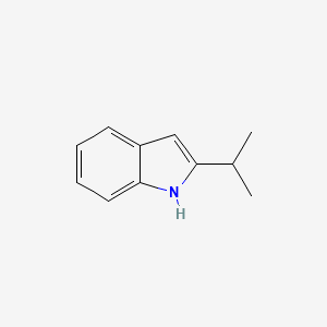 2-Isopropyl-1H-indole chemical structure (CAS 17790-93-1)