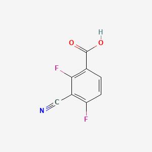 3-Cyano-2,4-difluorobenzoic acid chemical structure (CAS 177942-39-1)