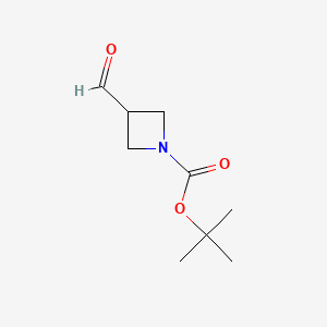 tert-Butyl 3-formylazetidine-1-carboxylate chemical structure (CAS 177947-96-5)