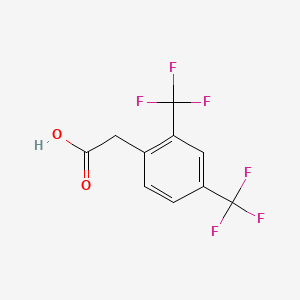 2,4-Bis(trifluoromethyl)phenylacetic acid chemical structure (CAS 177952-39-5)