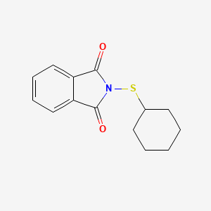 2-(Cyclohexylthio)isoindoline-1,3-dione chemical structure (CAS 17796-82-6)