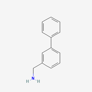 [1,1'-Biphenyl]-3-ylmethanamine chemical structure (CAS 177976-49-7)
