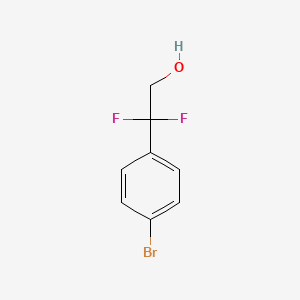 2-(4-Bromophenyl)-2,2-difluoroethan-1-ol chemical structure (CAS 1779939-06-8)