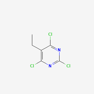 2,4,6-Trichloro-5-ethylpyrimidine chemical structure (CAS 1780-38-7)