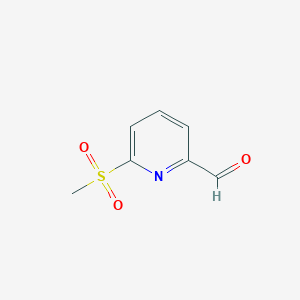 6-(Methylsulfonyl)picolinaldehyde chemical structure (CAS 1780013-94-6)