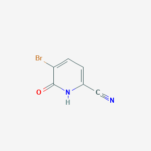 5-Bromo-6-oxo-1,6-dihydropyridine-2-carbonitrile chemical structure (CAS 1780045-62-6)