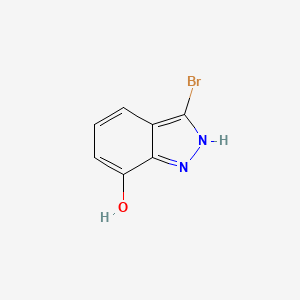 3-Bromo-1H-indazol-7-ol chemical structure (CAS 1780112-08-4)
