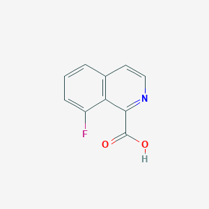 8-Fluoroisoquinoline-1-carboxylic acid chemical structure (CAS 1780197-11-6)