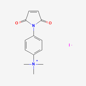 4-(2,5-Dioxo-2,5-dihydro-1H-pyrrol-1-yl)-N,N,N-trimethylbenzenaminium iodide chemical structure (CAS 17804-54-5)