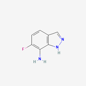 6-Fluoro-1H-indazol-7-amine chemical structure (CAS 1780425-08-2)