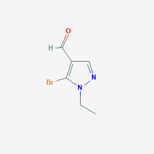 5-Bromo-1-ethyl-1H-pyrazole-4-carbaldehyde chemical structure (CAS 1780579-42-1)