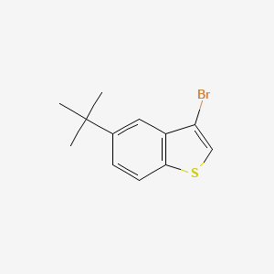 3-Bromo-5-(tert-butyl)benzo[b]thiophene chemical structure (CAS 1780644-81-6)