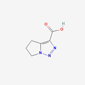 5,6-Dihydro-4H-pyrrolo[1,2-c][1,2,3]triazole-3-carboxylic acid chemical structure (CAS 1780654-45-6)