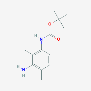 tert-Butyl (3-amino-2,4-dimethylphenyl)carbamate chemical structure (CAS 1780705-79-4)