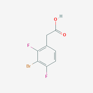 2-(3-Bromo-2,4-difluorophenyl)acetic acid chemical structure (CAS 1780877-73-7)