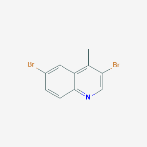 3,6-Dibromo-4-methylquinoline chemical structure (CAS 1780904-31-5)