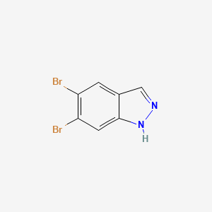 5,6-Dibromo-1H-indazole chemical structure (CAS 1781019-74-6)