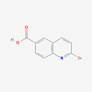 2-Bromoquinoline-6-carboxylic acid chemical structure (CAS 1781044-00-5)