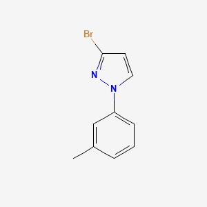3-Bromo-1-(m-tolyl)-1H-pyrazole chemical structure (CAS 1781445-80-4)