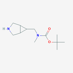 tert-Butyl ((3-azabicyclo[3.1.0]hexan-6-yl)methyl)(methyl)carbamate chemical structure (CAS 1781667-67-1)