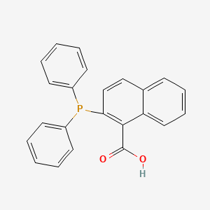 2-(Diphenylphosphino)-1-naphthoic acid chemical structure (CAS 178176-80-2)