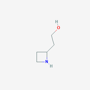 2-(Azetidin-2-yl)ethan-1-ol chemical structure (CAS 1781878-92-9)