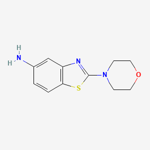 2-Morpholinobenzo[d]thiazol-5-amine chemical structure (CAS 1781932-13-5)