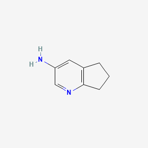 6,7-Dihydro-5H-cyclopenta[b]pyridin-3-amine chemical structure (CAS 178209-29-5)