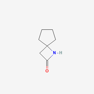1-Azaspiro[3.4]octan-2-one chemical structure (CAS 178242-70-1)