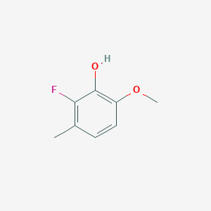 2-Fluoro-6-methoxy-3-methylphenol chemical structure (CAS 1782490-41-8)
