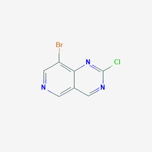 8-Bromo-2-chloropyrido[4,3-d]pyrimidine chemical structure (CAS 1782598-52-0)
