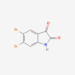 5,6-Dibromoindoline-2,3-dione chemical structure (CAS 17826-05-0)