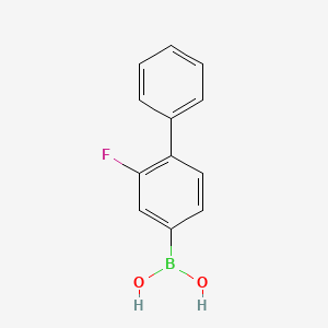 2-Fluoro-4-biphenylylboronic acid chemical structure (CAS 178305-99-2)